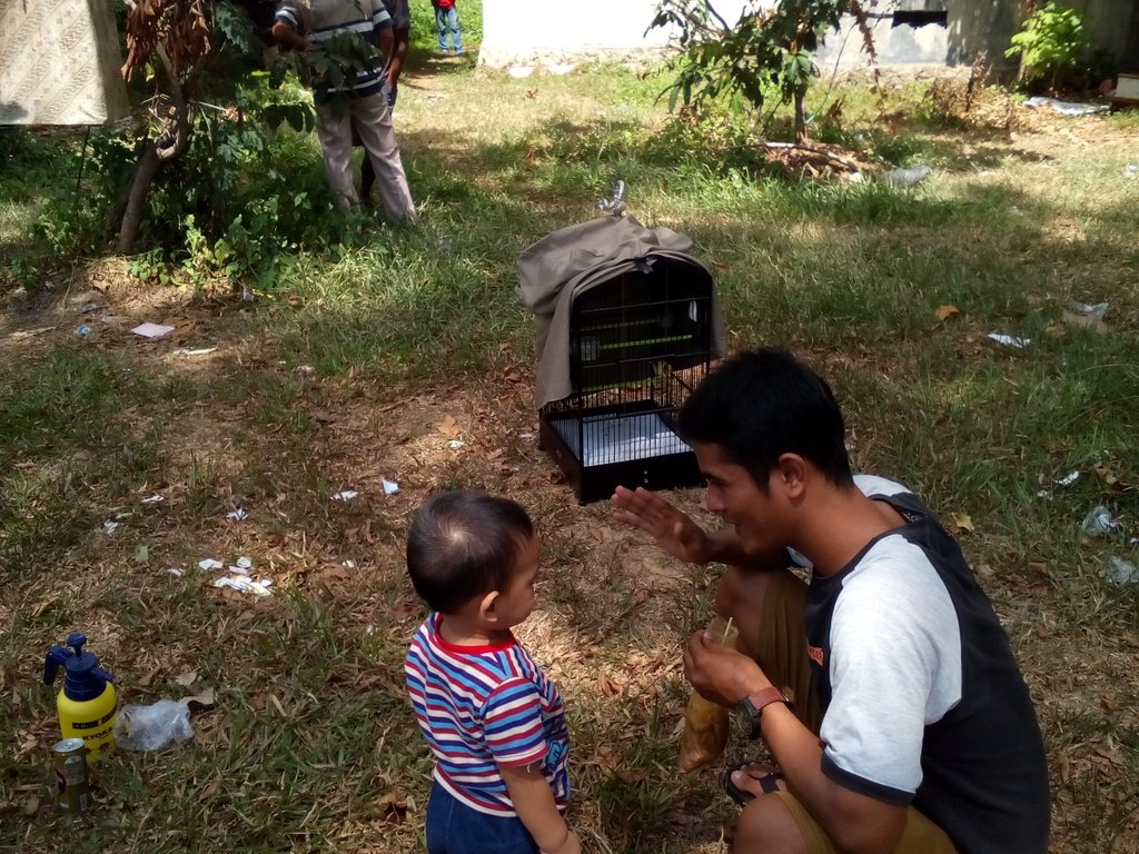 angga_22's tweet photo. Penerus ayah hehheehehe biar jago lombanya nanti https://t.co/zbYaswv7Mo