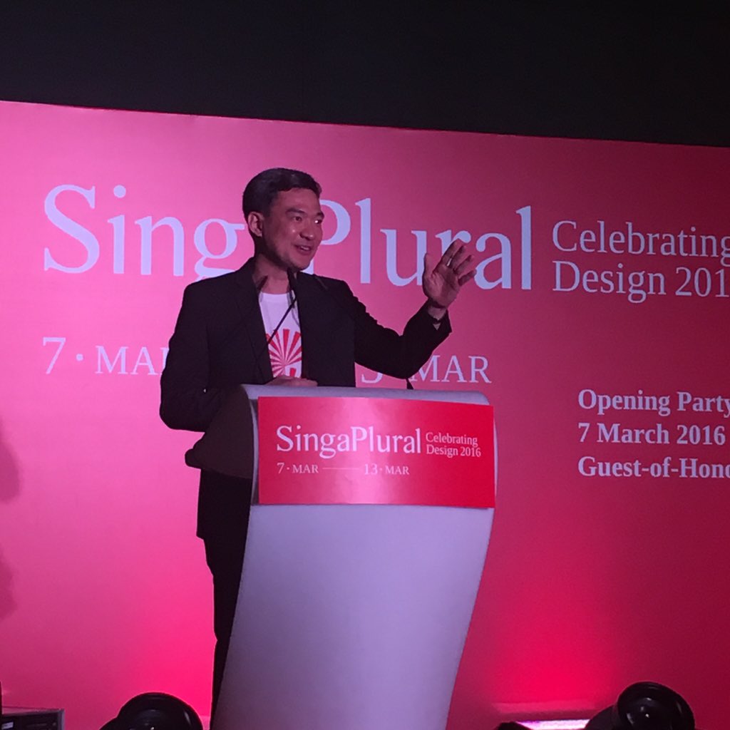 SingaPlural's tweet photo. SPRING Executive Mr Poon Hong Yuen starts off his address "Thank goodness it's not raining!" #SingaPlural2016 https://t.co/rdxTvSjuBd