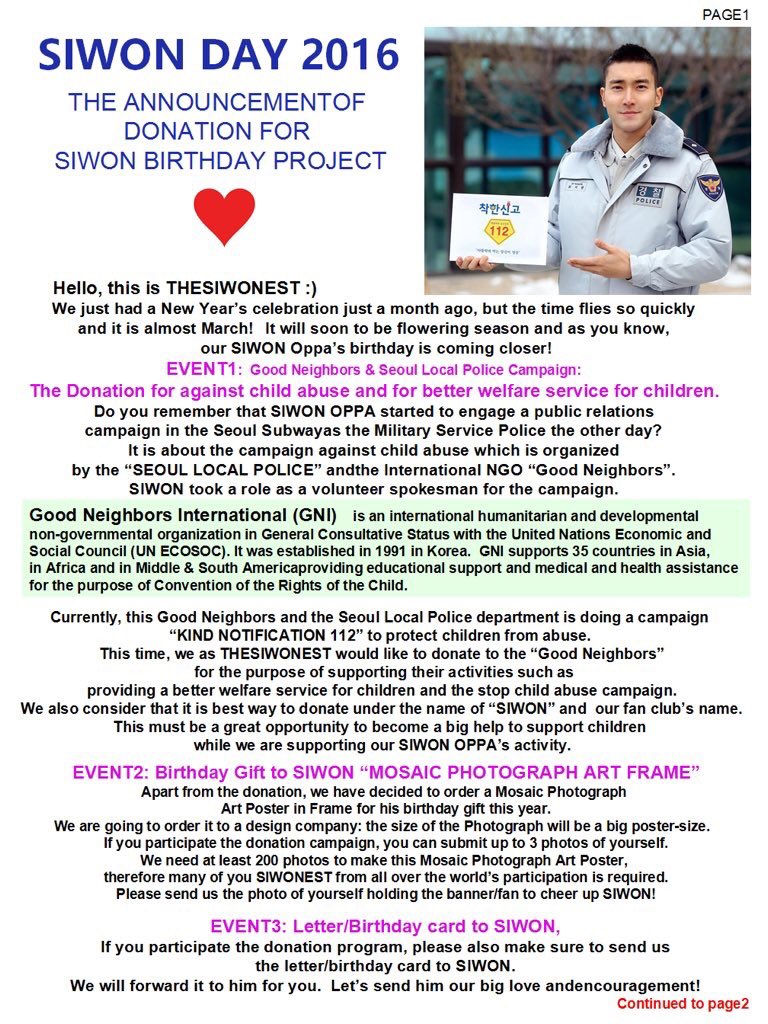 SiwonestSGP's tweet photo. 407 💖
Join us for a meaningful birthday project! Calling for Singapore fans who wish to donate, do contact us. https://t.co/z8fsd6nJnr