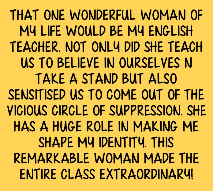 JigyasaW's tweet photo. @magali_c @Aspen_Watches An extraordinary teacher changd my life n perception #EndOfOrdinary #exceptional #teachers https://t.co/bNDTOPBU34