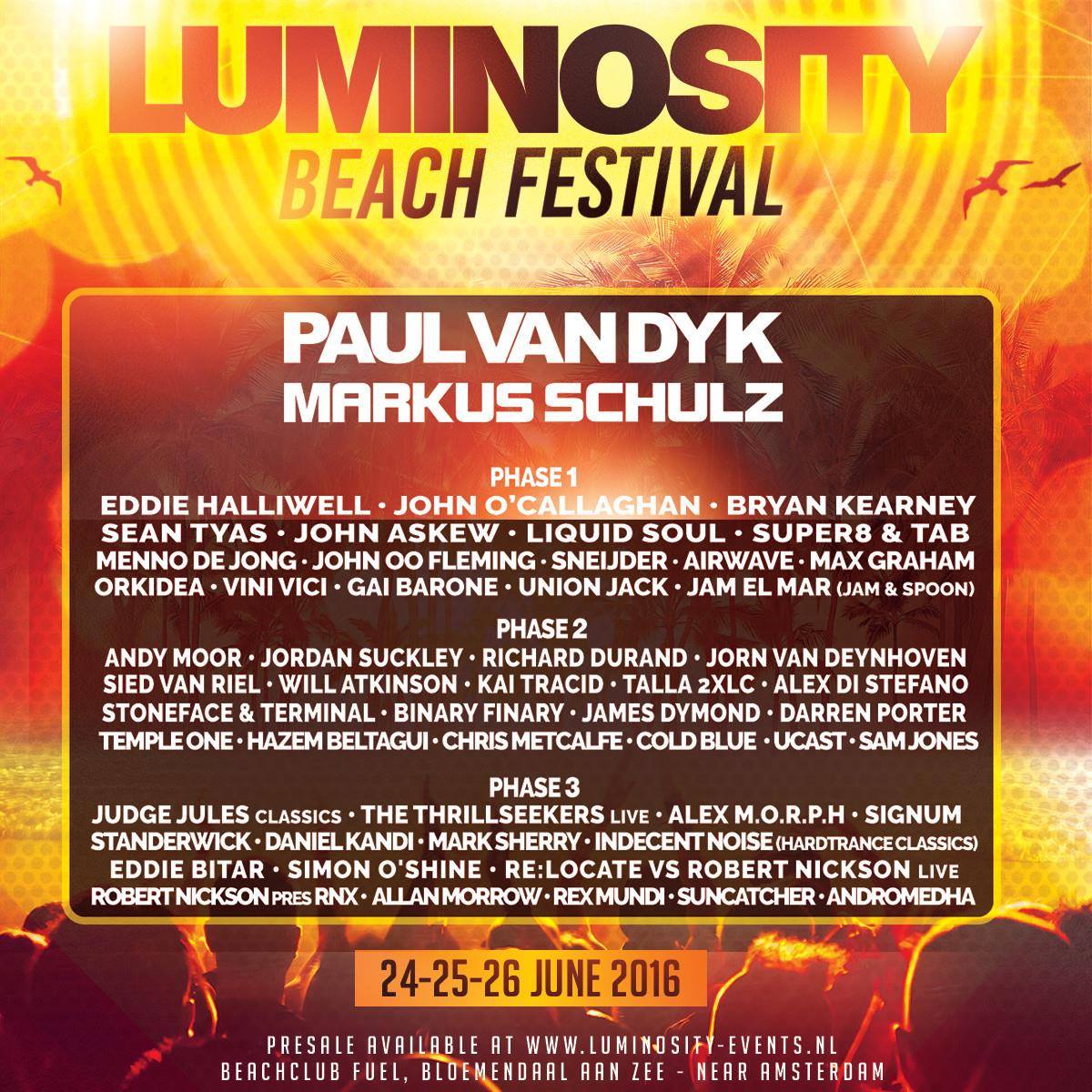 assuredagency's tweet photo. SPOTLIGHT: @DJAndyMoor, @AlexDiStefano, @EddieBitar, @LuminosityEvent - Beach Festival, Netherlands https://t.co/WtMcKwx9R6