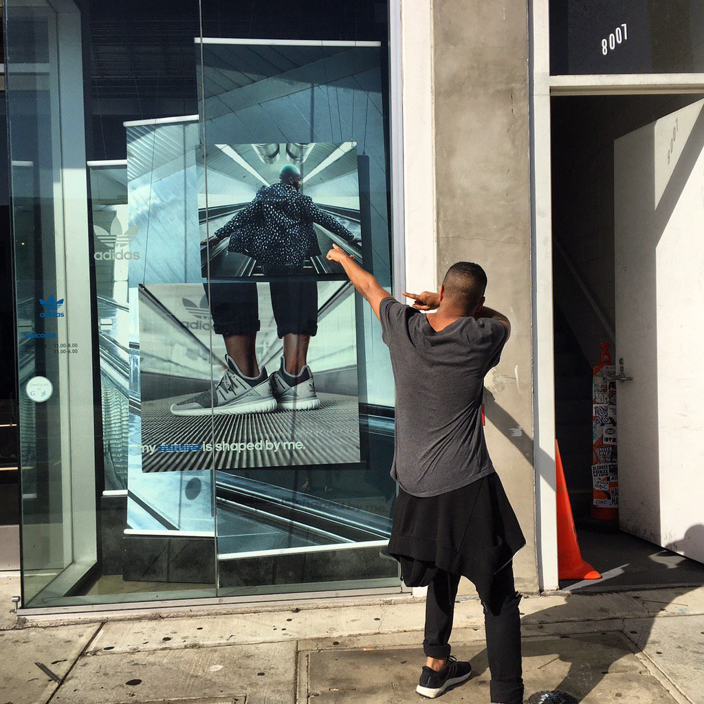 Kyusteed's tweet photo. When your boy find you in street of L.A cc @ateph_elidja #Myfutureis #Adidas #kyusteed 🇺🇸 https://t.co/Gyt64nicah