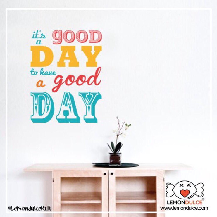 lemondulce's tweet photo. Feliz Lunes! A empezar otra semana con ganas... Hoy es un buen día para tener un buen día! https://t.co/lEpYkwIQkL