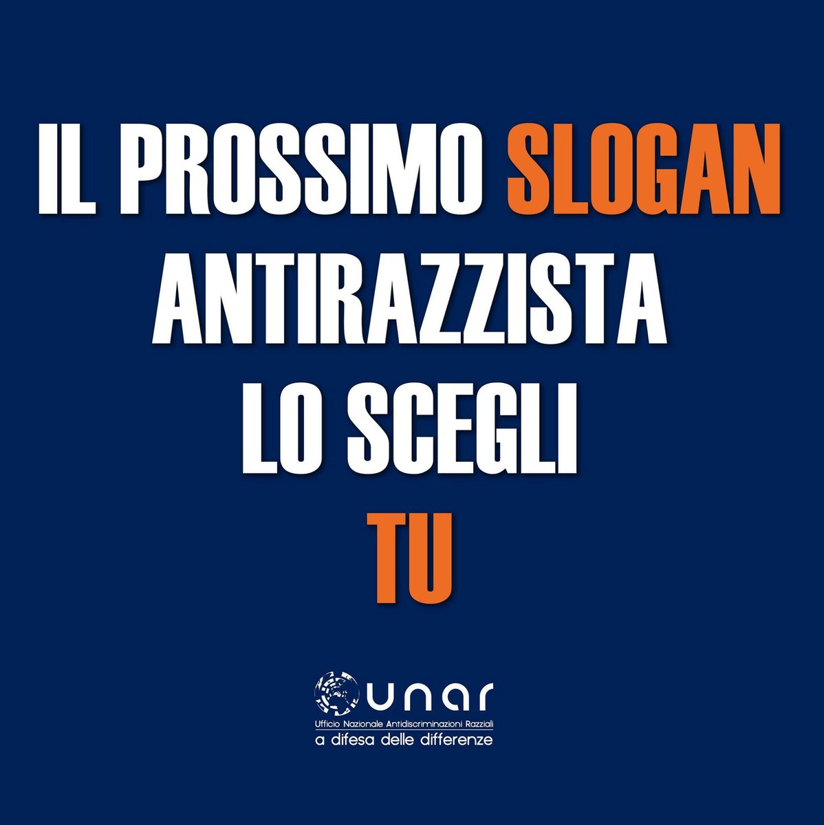 unar_norazzismi's tweet photo. Al via il concorso "Il prossimo slogan antirazzista lo scegli TU!" https://t.co/uwB5BKkMYA https://t.co/v4XNI7tJW8
