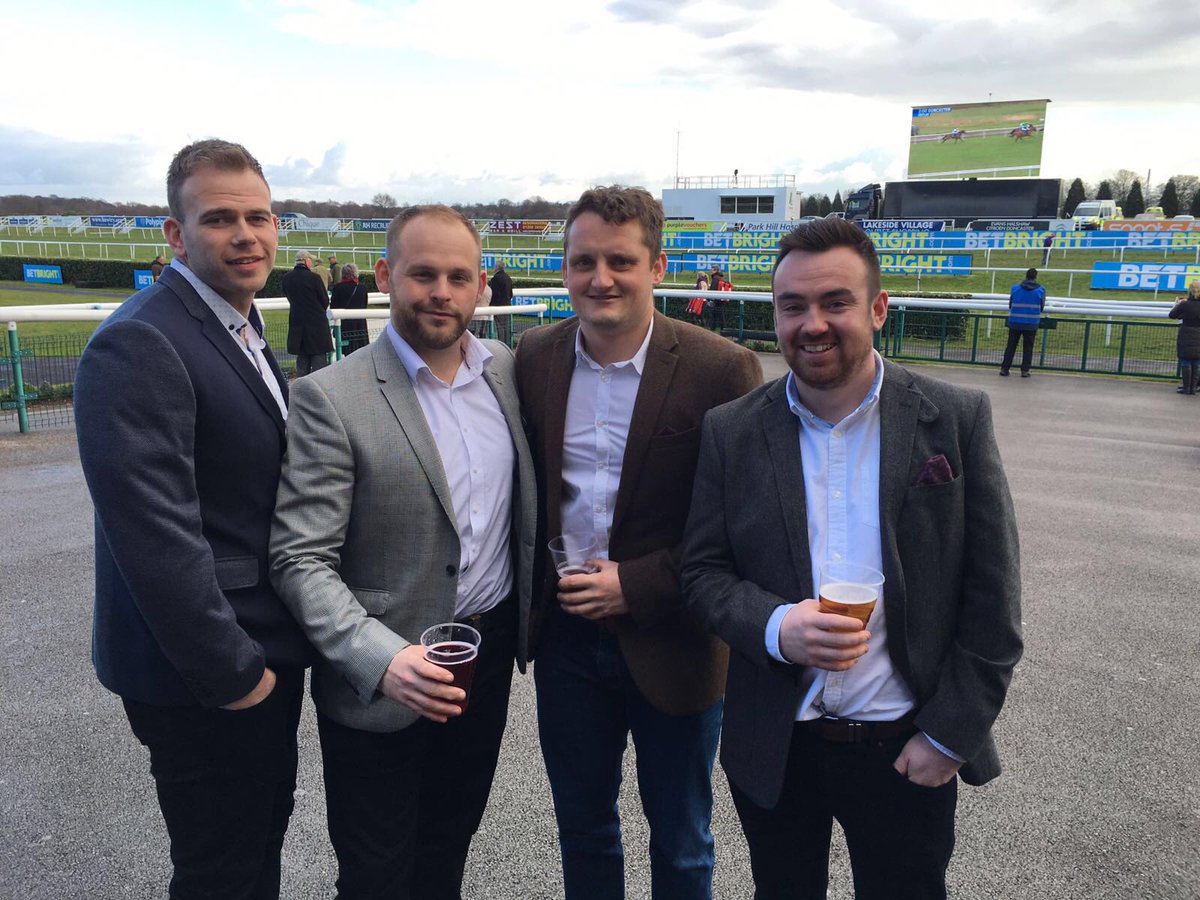 Maguire91's tweet photo. Decent do at the races on Saturday before the royal rumble started and all hell broke loose! #badboozers https://t.co/B4Ut1Y2fxe