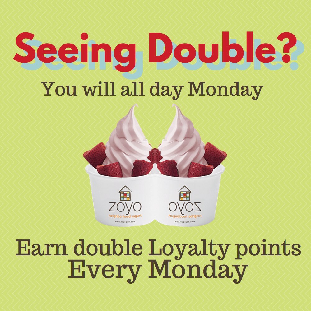 zoyofortwayne's tweet photo. Your $5 coupon is easier to reach when you enjoy a cup of froyo today and every Monday 😋 https://t.co/u45oEAMIGC