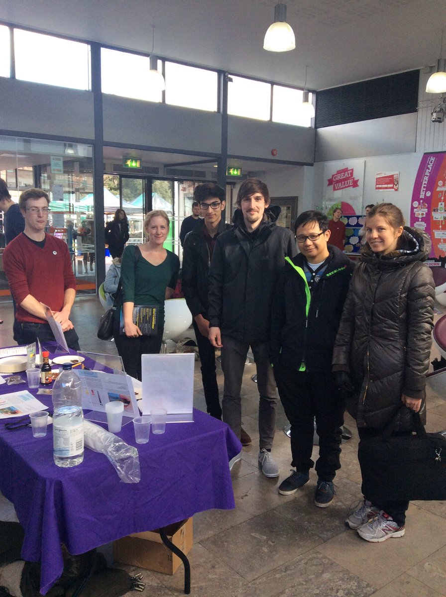 Students trying out edible bugs on the concourse #ChangeYourWorldWeek