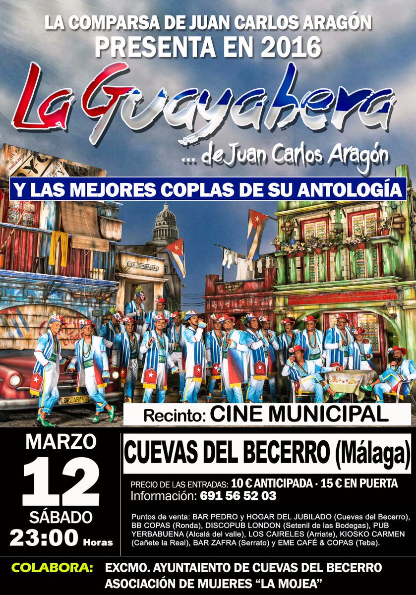 New__Tokyo's tweet photo. ÚLTIMOS DÍAS PARA COMPRAR TUS ENTRADAS !!!!!

#LaGuayabera #Antología @comparsajc @CAPITANVENEN0 https://t.co/msbtUKOcx1