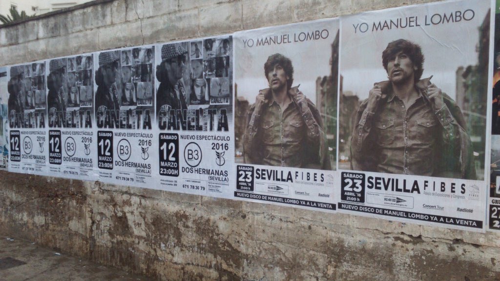 SALAFRAGUA's tweet photo. Da alegría pasear por las calles de Sevilla y encontrársela repletas de nuestro artista favorito @canelitareal https://t.co/BW8WB8RIxi