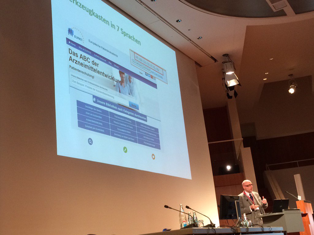 EUPATI_CH's tweet photo. #eupati toolbox @DachSymposium in plenary https://t.co/Ko88jOGECs