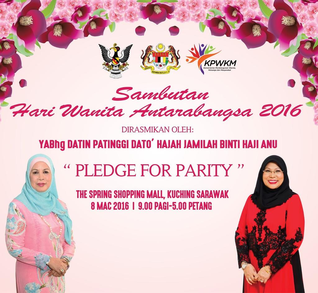 hjhrohanikarim's tweet photo. "Pledge For Parity"merupakan tema Sambutan Hari Wanita Antarabangsa 2016.#InternationalWomensDay 
#WanitaMalaysia https://t.co/RoG9opUWg1