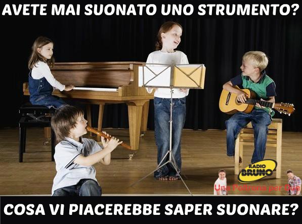 RADIOBRUNO1's tweet photo. #Poltroni on air fino alle 15. Avete mai suonato uno #strumentomusicale oppure cosa vi piacerebbe saper #suonare? https://t.co/wz89RTAZXY