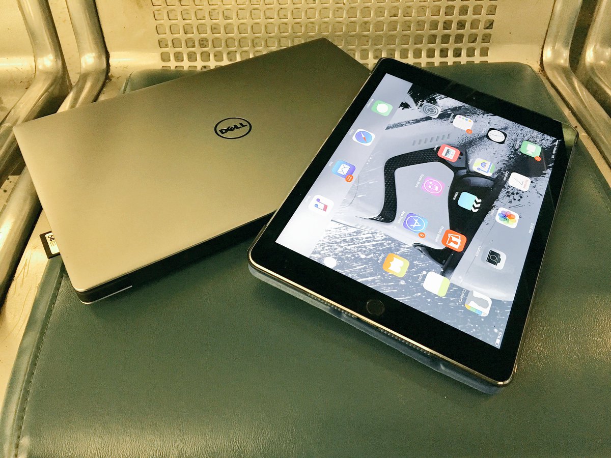 robertoblake's tweet photo. My creative travel companions are my @Dell XPS 13, #iPad and my @Adobe apps like #CompCC 😋 https://t.co/Ve6JX9N9Om