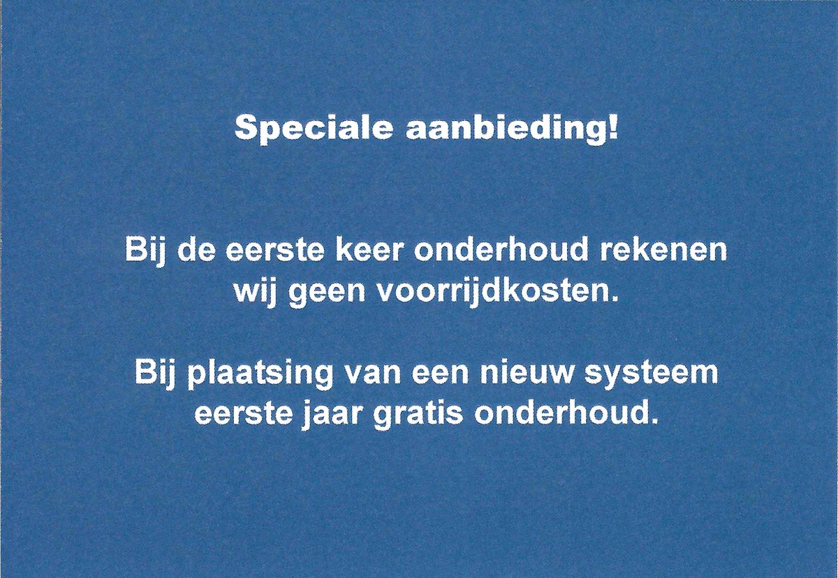 KouveldBV's tweet photo. Particulier of zakelijk?
Zie onze aanbieding! https://t.co/mPv453o1MW