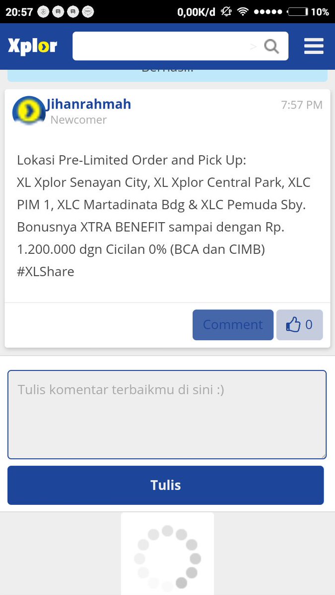 JihanRM's tweet photo. @XLCare semoga bejo aamiin 😇 #XLShare https://t.co/6VI0mCnrLd