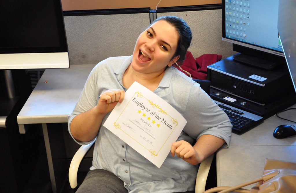 VEASAP's tweet photo. Congrats to our VP in Technology, Selena Rivera, for being Septembers employee of the Month ! https://t.co/ilb1uq6QXJ