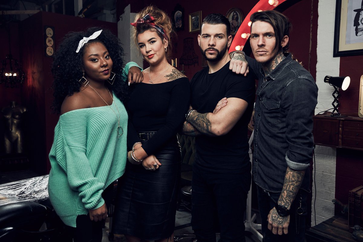 studiolambert's tweet photo. Remember brand new @E4TattooFixers is on TONIGHT, 9pm on @E4Tweets. The perfect way to start the week! #TattooFixers https://t.co/eeWVgQrzeK