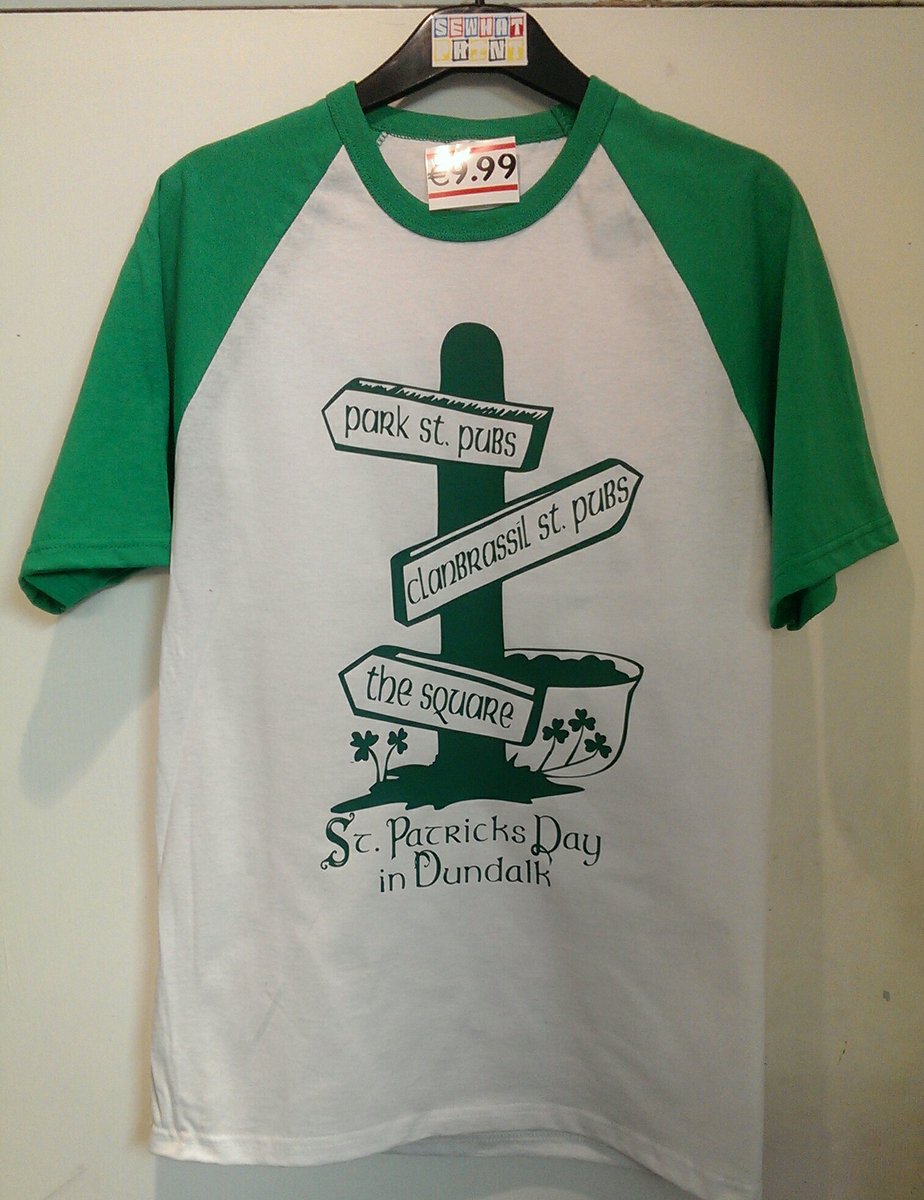 SEWHATPRINT's tweet image. St. Patricks day Dundalk t-shirts only €9.99