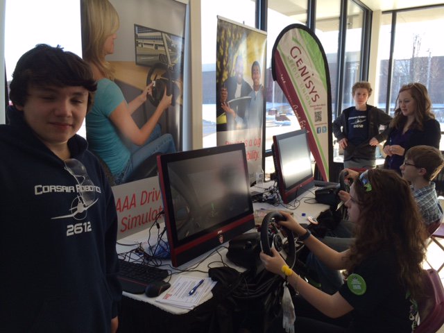 Genisyscu's tweet photo. #proudsponsor of the Distracted Driver Simulator during the #MottFRC First Robotics Regional Comp. @WaterfordMott. https://t.co/xOQgl0emIP