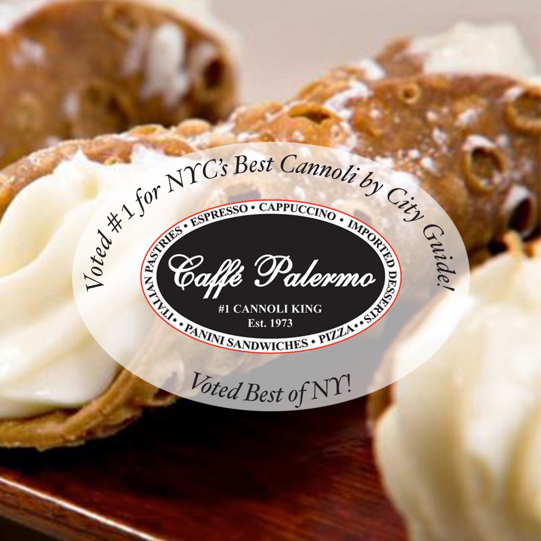 Hey Moglers! Make sure to check out Caffe Palermo for the BEST cannoli's in NYC! Voted Best of NY! #nyc #cannoliking
