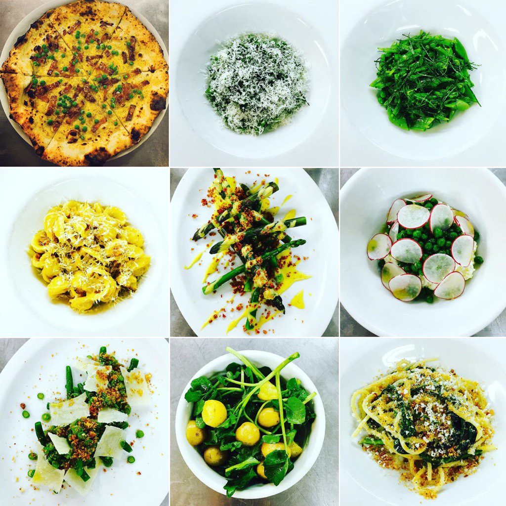 pizzaporta's tweet photo. Spring hasn't quite sprung yet but @chefwilkins is ready for it! #dishtesting #spring https://t.co/iUIhCKewQf