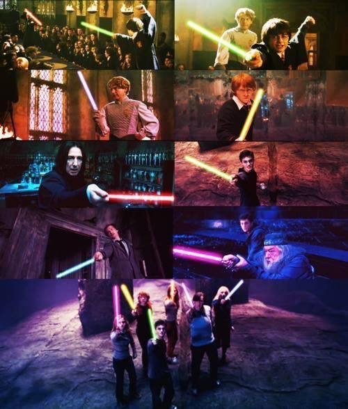 #harrypotter #starwars #wands #lightsabers