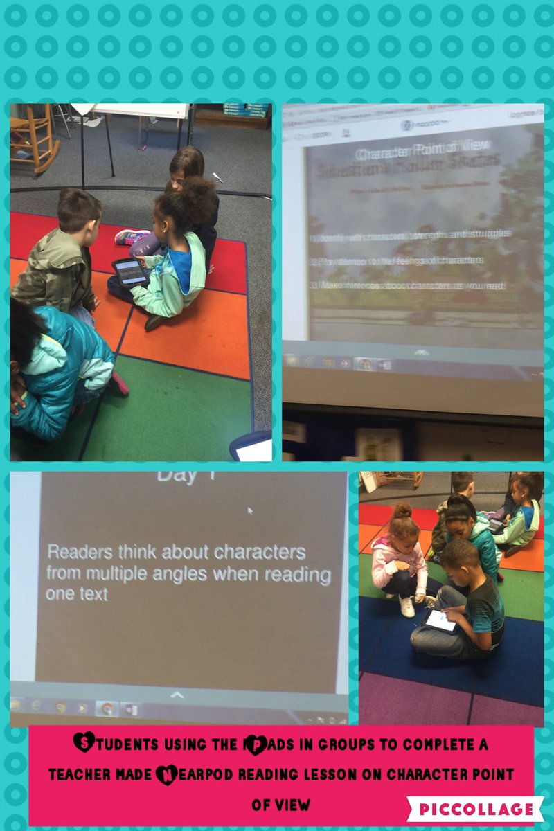 Jamilasgt's tweet photo. Students using the iPads in groups to complete a teacher made Nearpod reading lesson on character point of view https://t.co/adJNgXpjvh