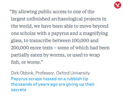 About 250,000 volunteers decipher thousands of ancient Egyptian texts https://t.co/RKFko8WPqg https://t