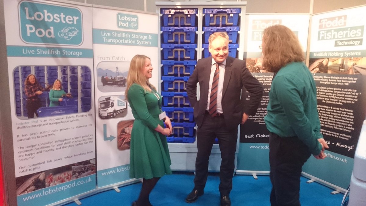 FisheryEnhance's tweet photo. Pics from our launch last year with Fisheries minister @RichardLochhead @SkipperExpo https://t.co/mM9KW07Ubl https://t.co/BbXRt5NktE