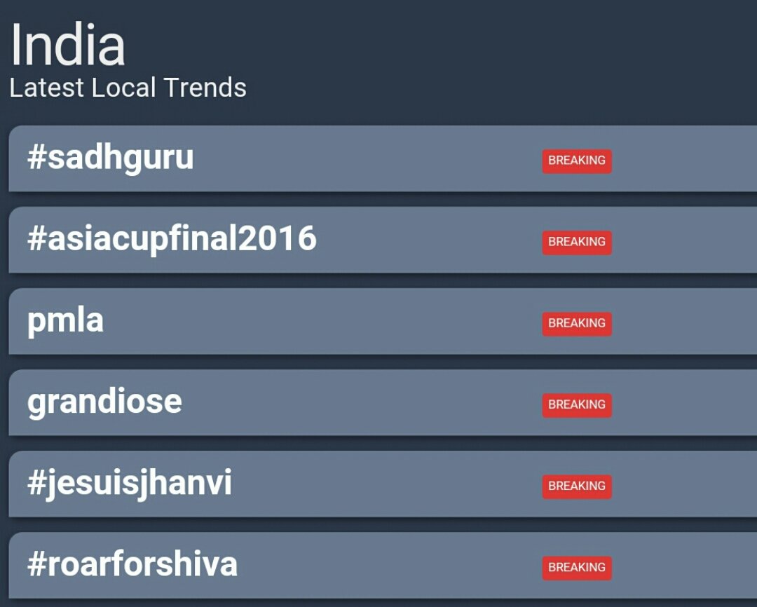 #JeSuisJhanvi is now trending at top 5 please patriots support now.