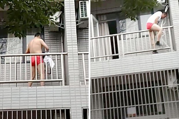 Cheating Wifes Lover Makes Nearly Naked Escape From Balcony After Sex Https T Cheating Wifes Lover Makes Nearly Naked Escape From Balcony After Sex Https T
