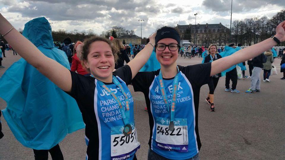 24HourPrintline's tweet photo. Very well done @JessBarnick @AlexBrowne05 for completing #ParisHalfMarathon raising over £1500 for @ParkinsonsUK https://t.co/fT03nyCybm
