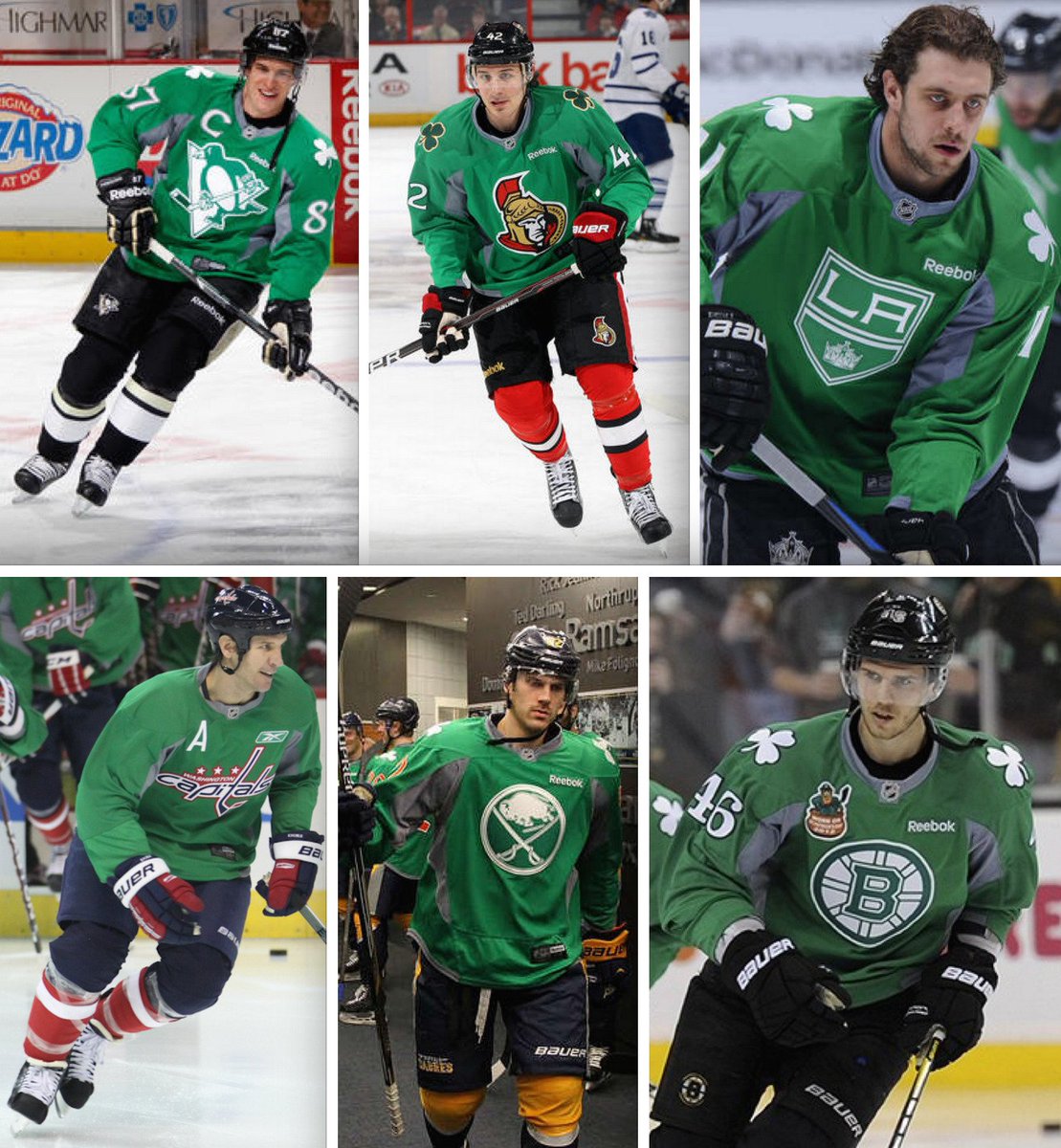 nhl teams with green jerseys