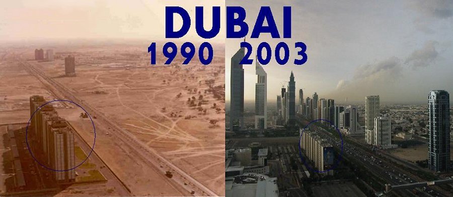 Dubai Before and After: The story of Dubai Skyline and Night Clubs