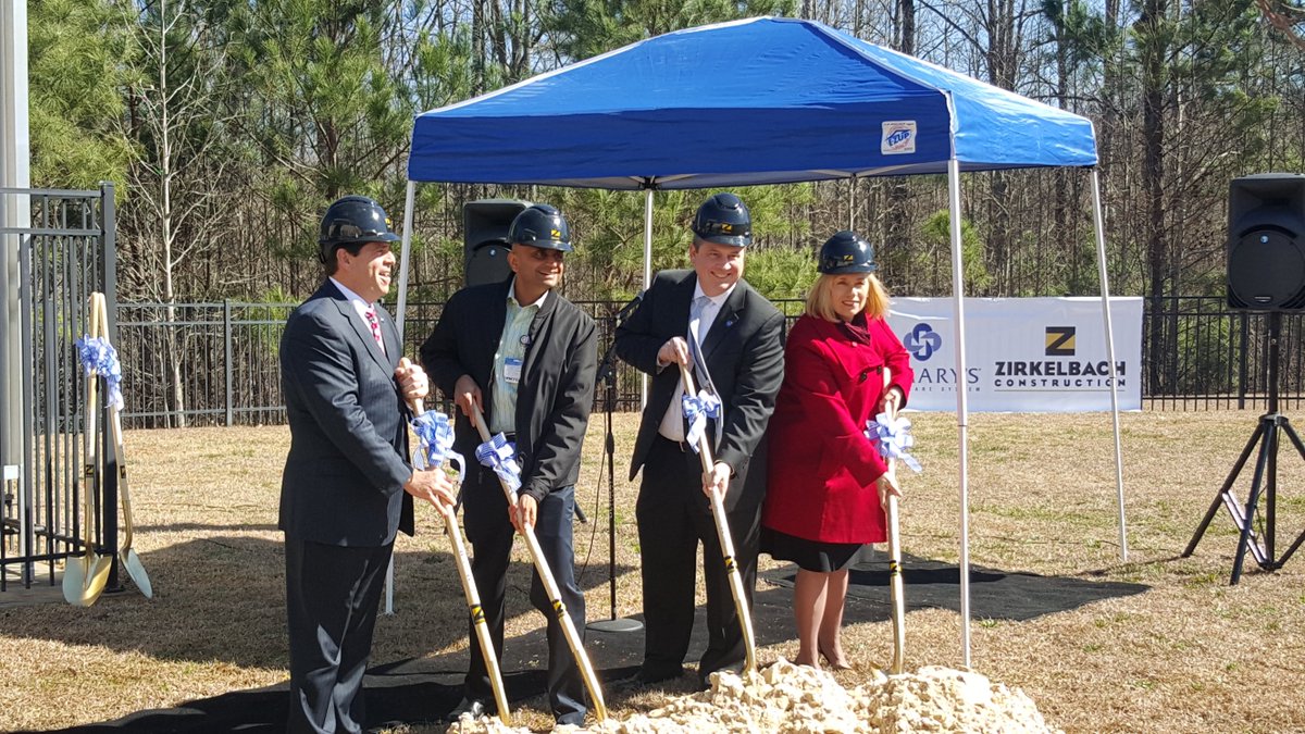 ZContractor's tweet photo. Ground breaking ceremony at St. Mary's Hospice in Bogart, GA. #zteam #Zirkelbach #nonprofit #underconstruction https://t.co/3mOcM6yYA9