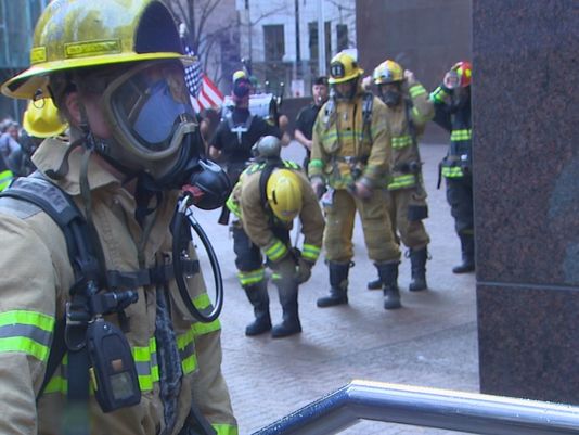 KING5Seattle's tweet photo. 1,900 firefighters participate in stair climb, raised $2M+  to help fight blood cancers. https://t.co/yjIrTIP5um https://t.co/0GabcSscbA