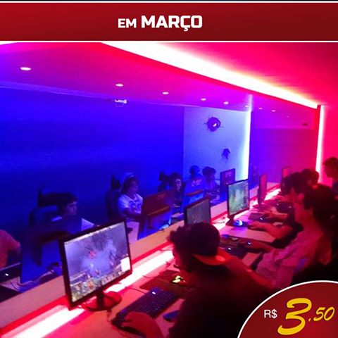 Abraaogames's tweet photo. Promoção de março. Venha jogar na melhor lan house de Campo Grande pagando apenas R$ 3,50 por hora. https://t.co/KDwwYPWxmz