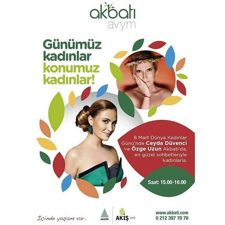 Yarın sevgili <a href="/Ozge_Uzun/">Özge Uzun</a> ile birlikte sohbete 15:00'te Akbatı'ya bekliyoruz