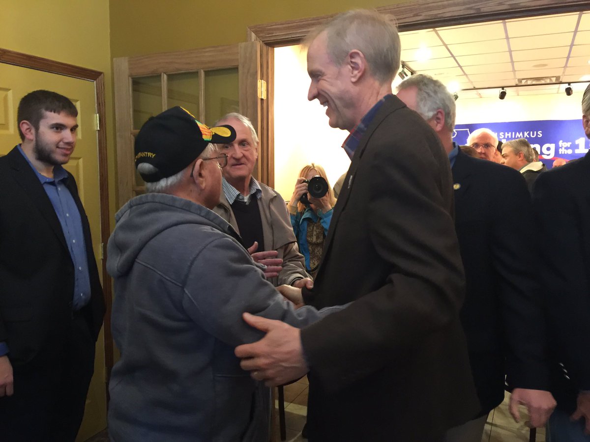 JohnMShimkus's tweet photo. Great stop in Mahomet with @BruceRauner &amp; State Rep. Bill Mitchell. Thrilled to see so many supporters this morning! https://t.co/FR5EYWkDgq