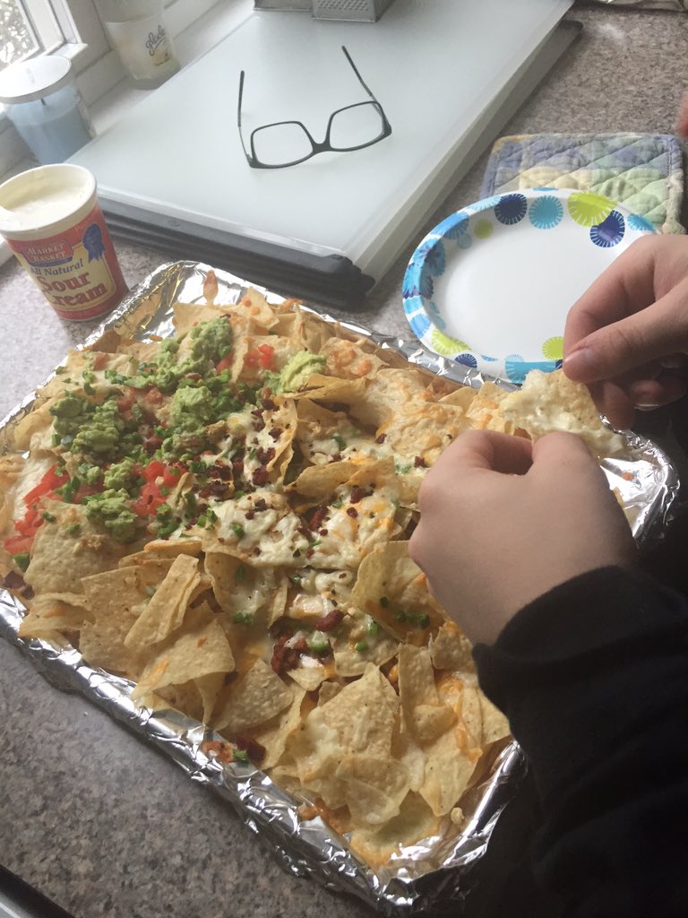 NHSCooking's tweet image. Dom, Owen, Cole, Roy and Liam's nachos for the #ultimatecooking challenge #nhsprojectweek