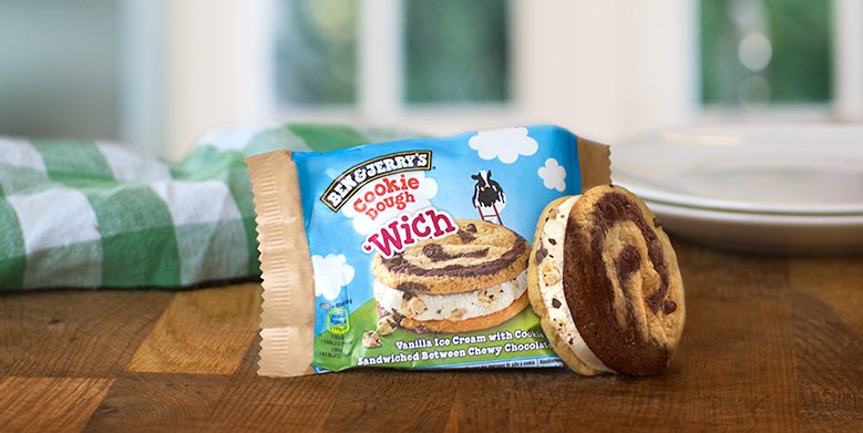 benandjerrysUK's tweet photo. Say hello to the 'Wich family - Cookie Dough's cookier cousins! #thewich https://t.co/C0eou0SdRm https://t.co/i1kpY04N4b