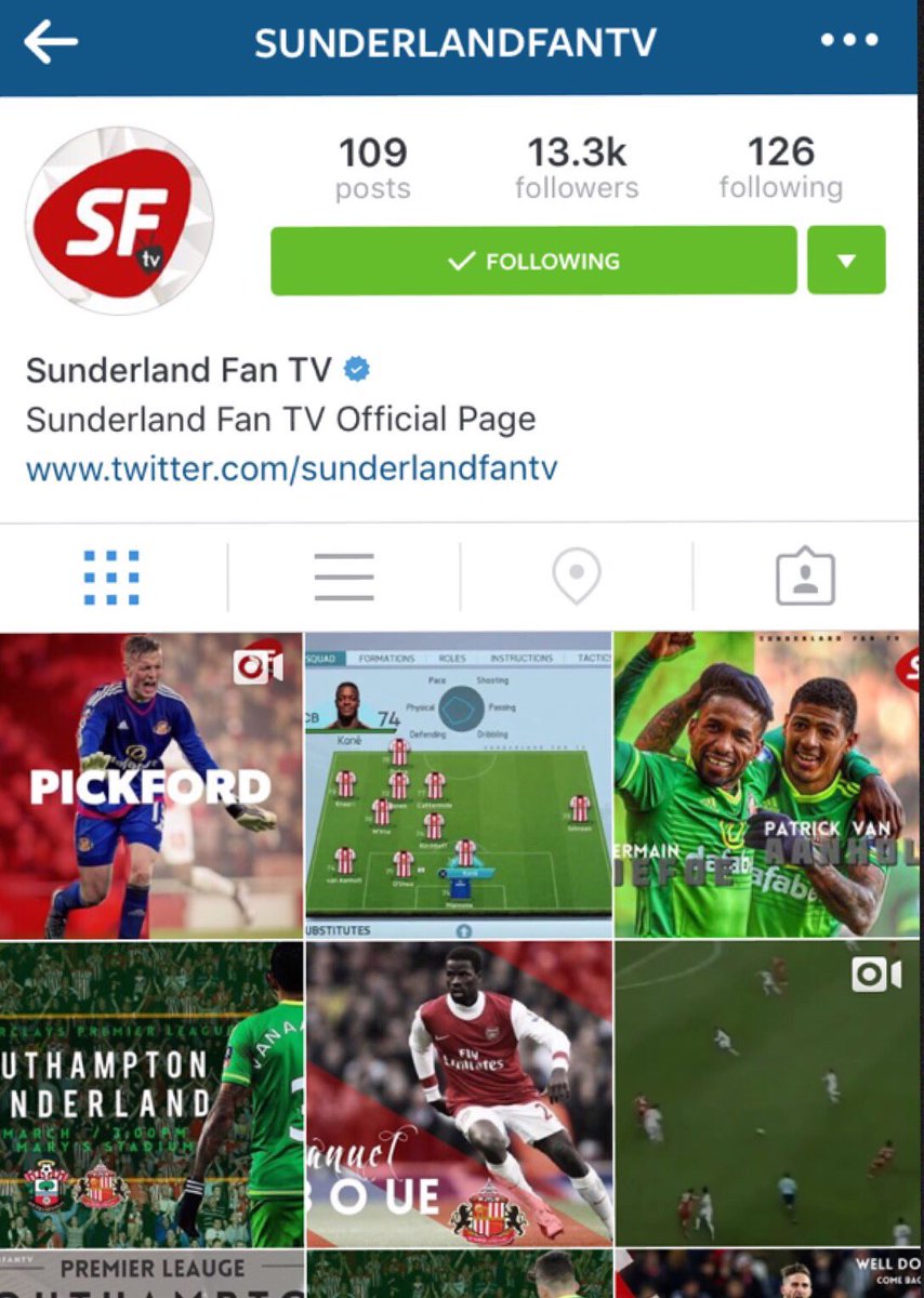 Follow our Page on <a href="/instagram/">Instagram</a>, #VerifyUs Please 👌🏼😁 <a href="/twitter/">Twitter</a> <a href="/premiumbusiness/"></a> <a href="/Support/">Support</a> @twittermedia #sunderlandafc #safc