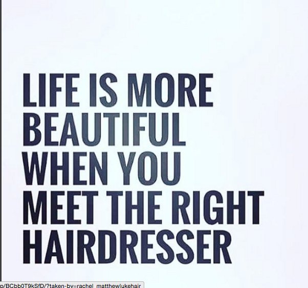 MatthewLukeHair's tweet photo. A motto to live by, thanks Rachel @matthewlukehair ! https://t.co/Eu9EsKNzp7