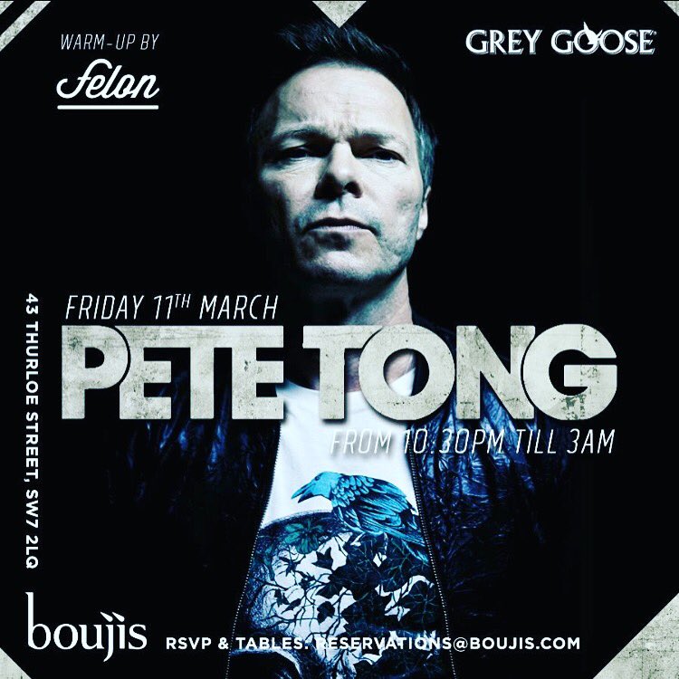 Warming up for the legend that is <a href="/petetong/">Pete Tong mbe</a> this Friday at <a href="/boujis/">boujis</a>! 😄