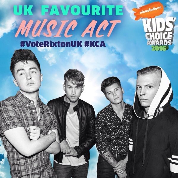 xCharleyBagnall's tweet photo. 15 mins to vote @Rixton for Favourite Music Act at Kids Choice Awards - Tweet: #VoteRixtonUK #KCA @NickelodeonUK https://t.co/FIYls9fhkL