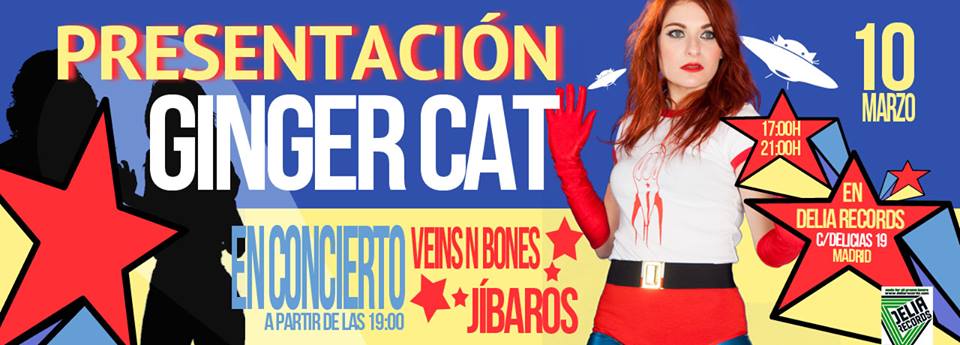 Este Jueves showcase en <a href="/DeliaRecords/">Delia Records</a> .Presentación de <a href="/GingerCat_World/">Ginger Cat</a> junto a <a href="/veinsnbones/">Veins n Bones</a> #gratis