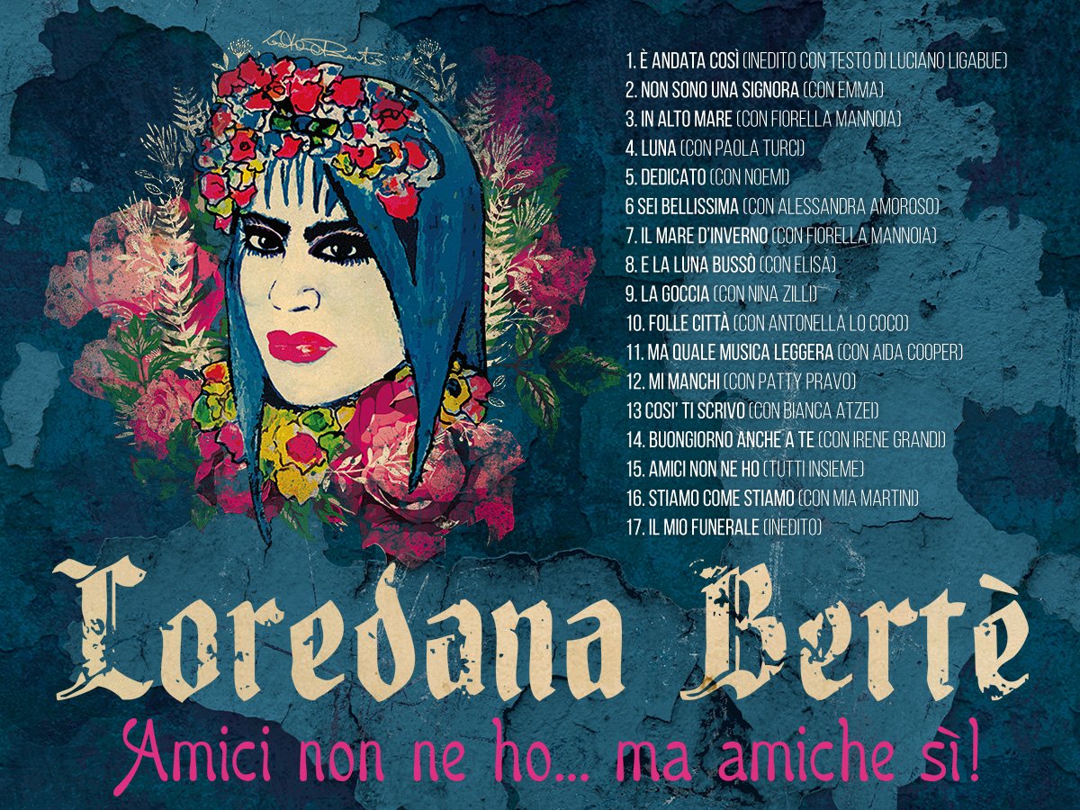 Loredana Bertè on Twitter: "Ecco a voi la tracklist ...