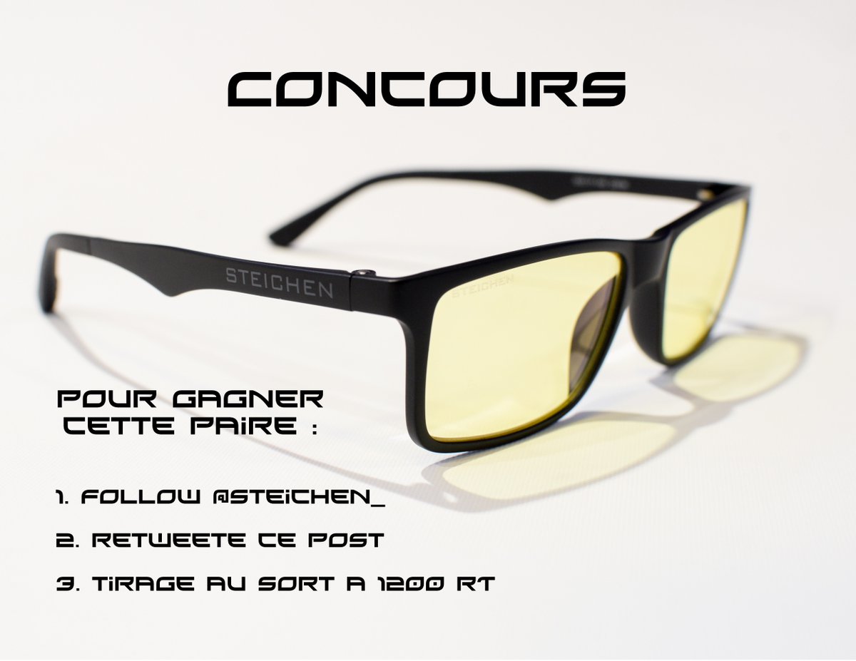 EclypsiaCOM's tweet image. #Concours Remporte une paire de lunettes gaming @Steichen_ en suivant les instructions de l'image ! #RT et Follow !