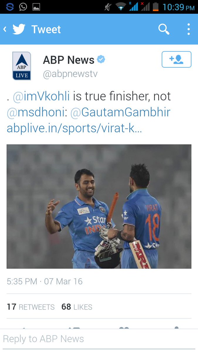 jswlsachin's tweet photo. @GautamGambhir https://t.co/6QyamLZgac