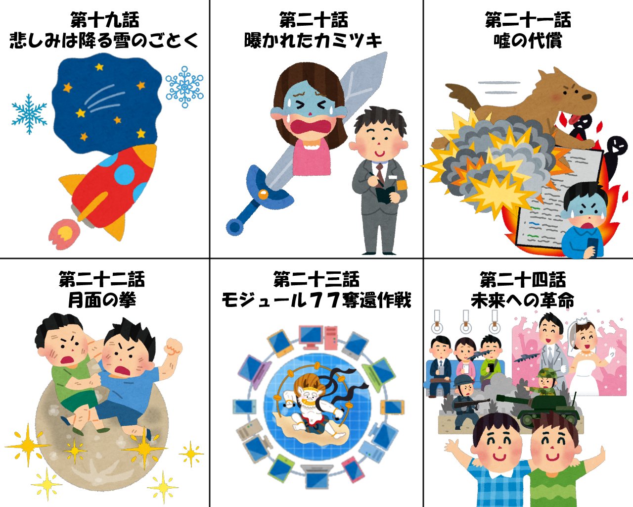 夜鯒リデ いらすとやの素材だけでヴァルヴレイヴ全24話再現できました いらすとや凄い T Co Cvz3r6pvmr Twitter